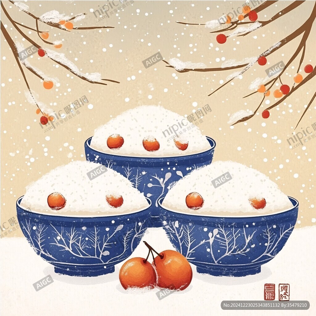 雪球山楂插画