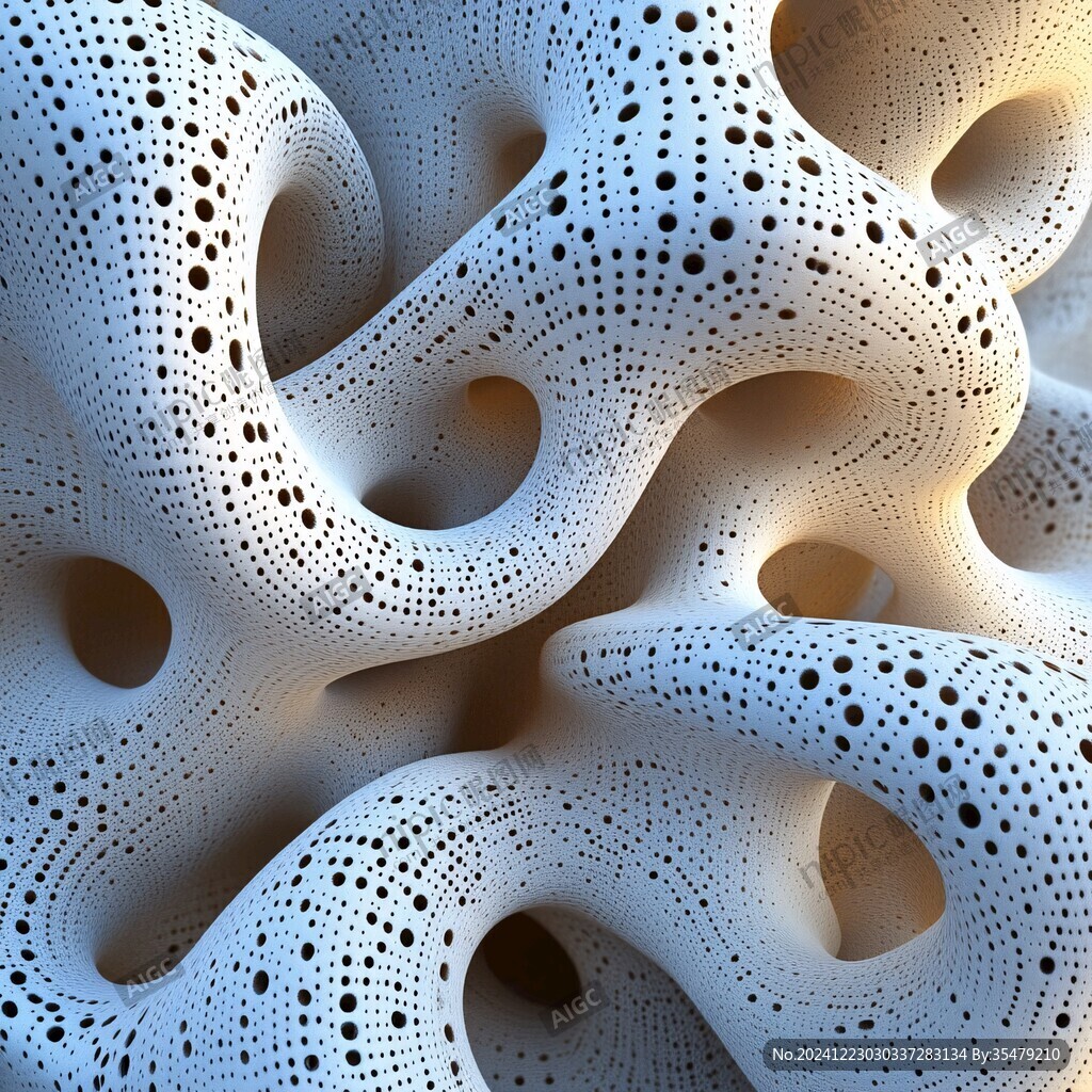 3d抽象连续凹凸肌理
