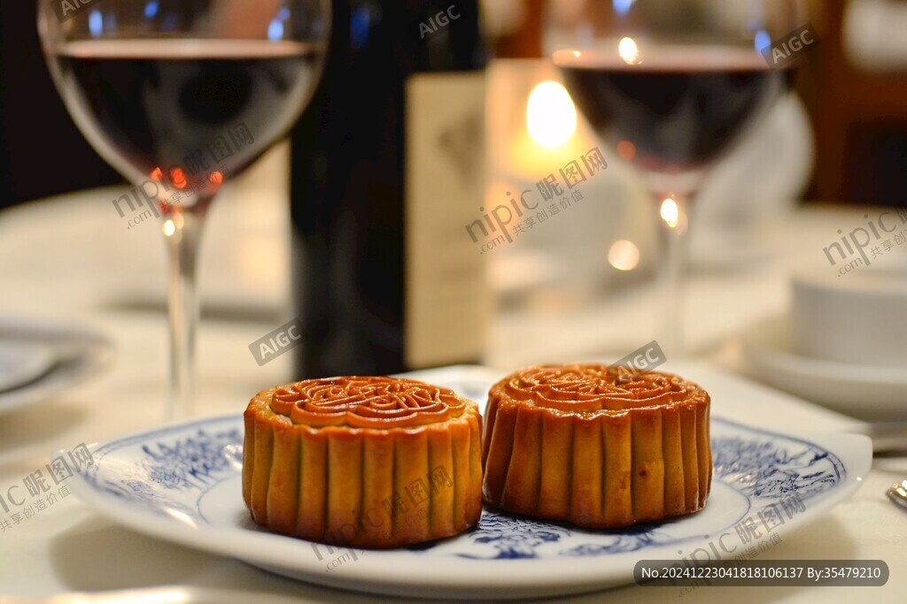 月饼就酒