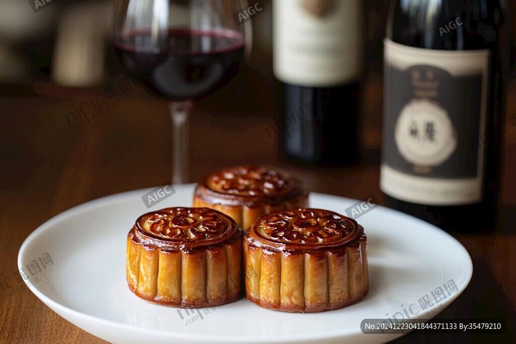 月饼就酒