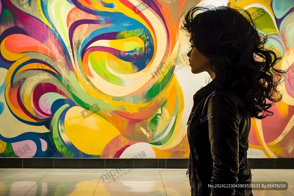 炫酷涂鸦背景墙