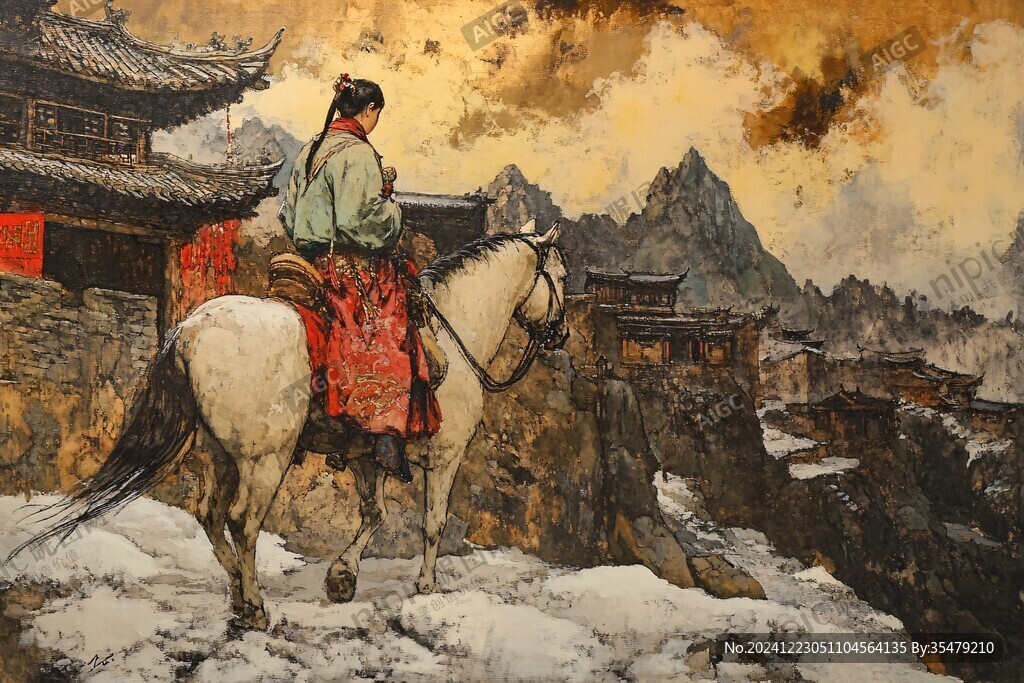 茶马古道插画