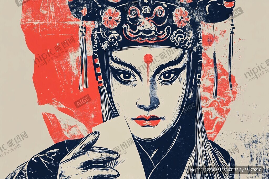 戏曲人物插画