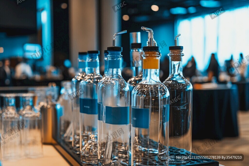 酒店自助餐酒水区