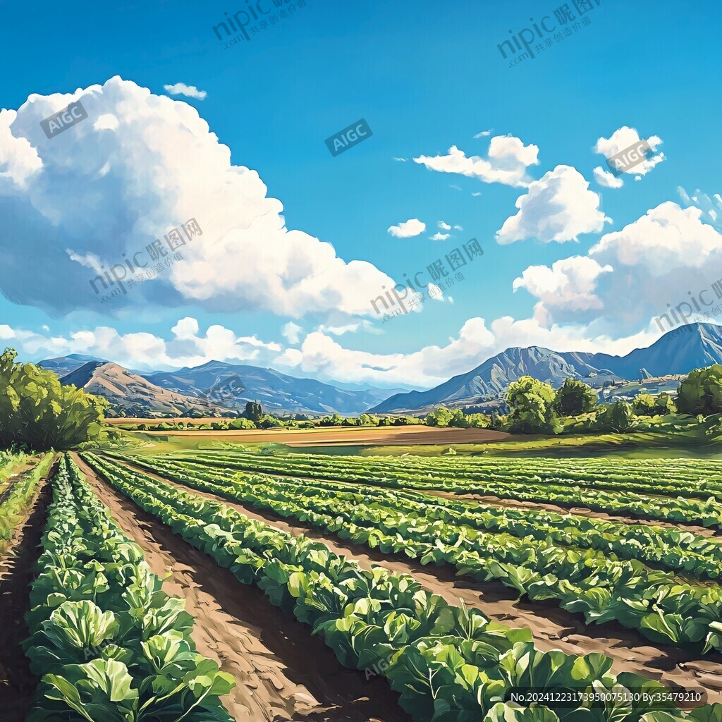 手绘菜地