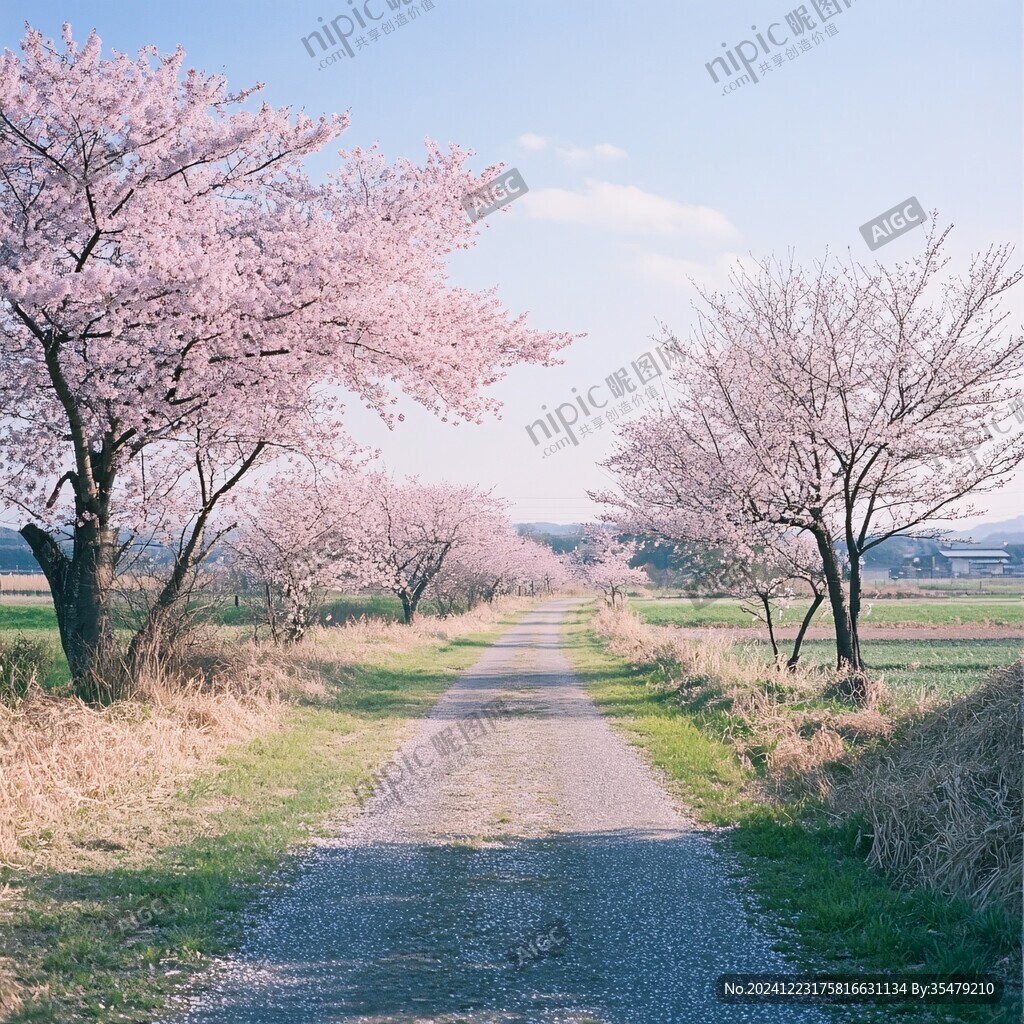 樱花树小路
