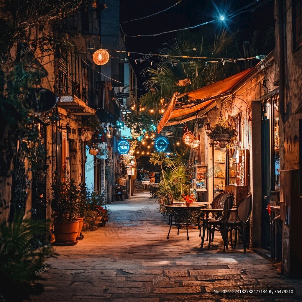 希腊风光欧洲文艺街景