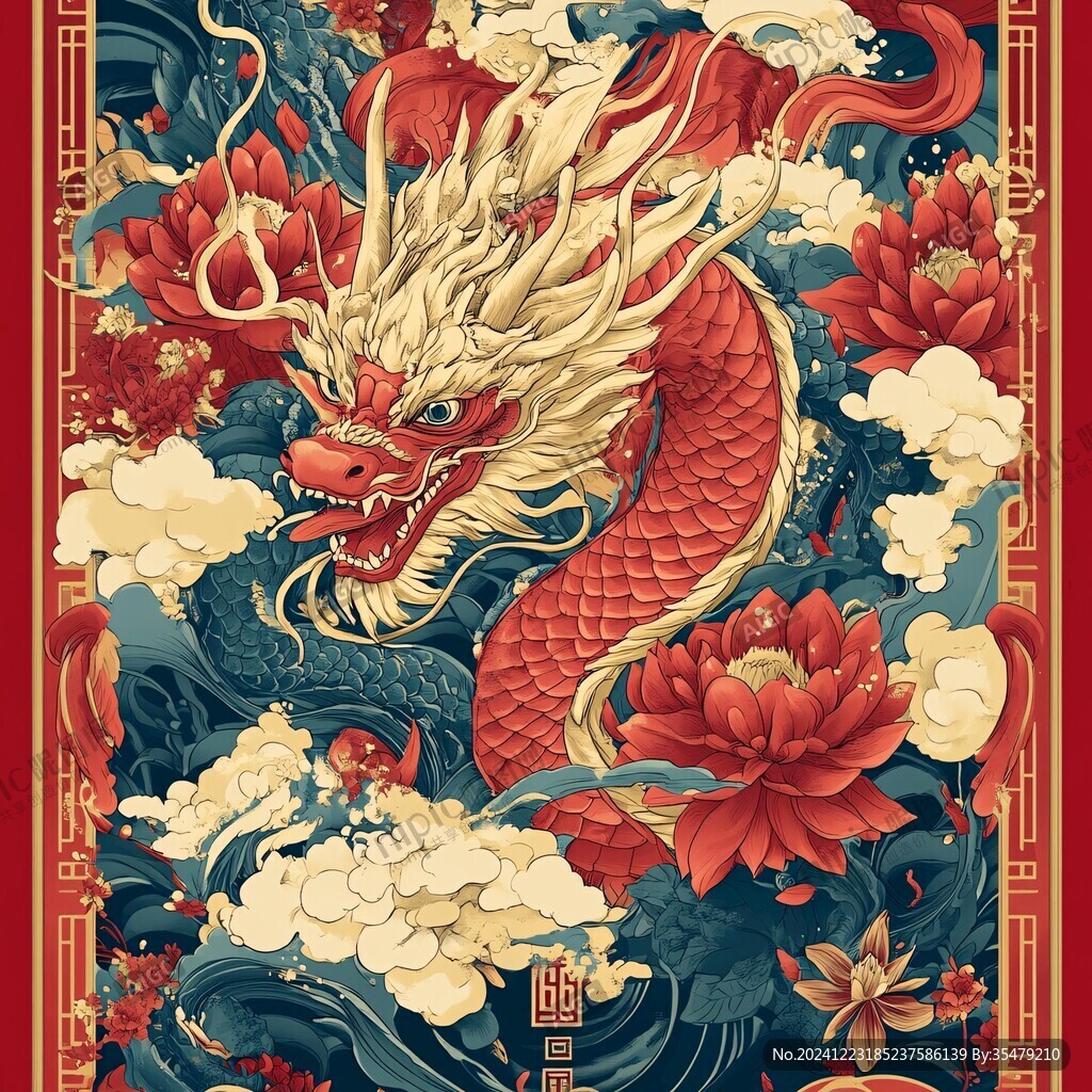 龙年文创插画