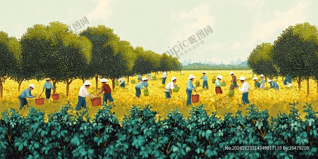 劳动场景插画