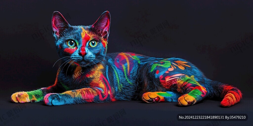 萌猫3d印染