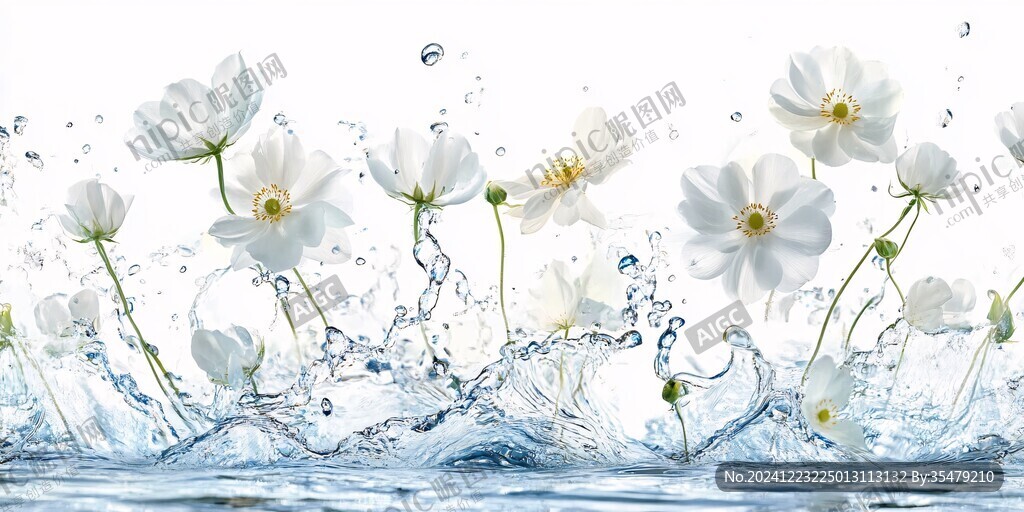 白花浪溅