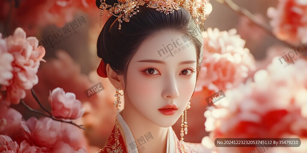 古风嫁衣美女