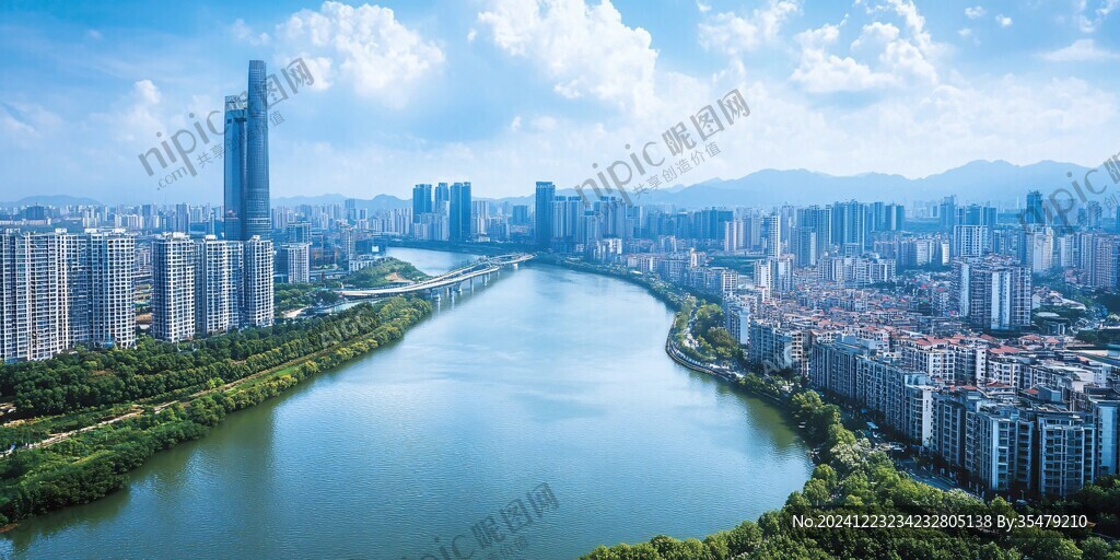 蕉门河全景