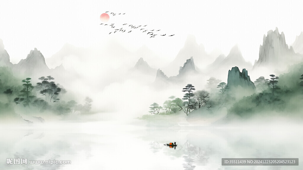 意境山水画