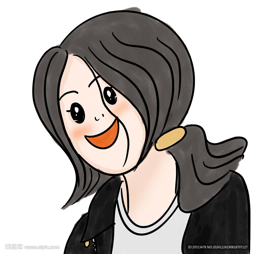 头像手绘女孩