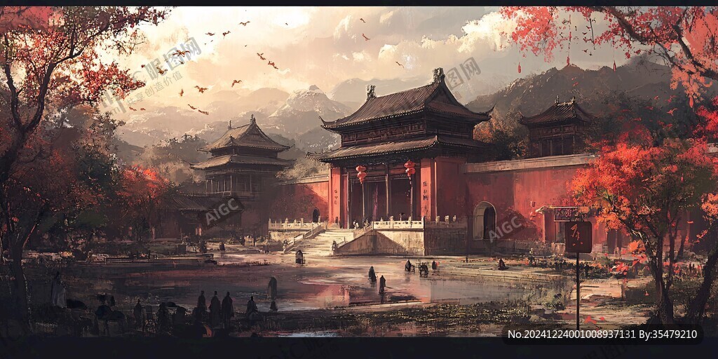 古风场景概念图