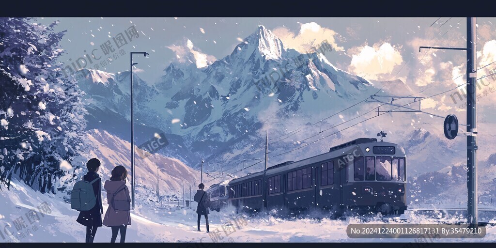 等火车场景