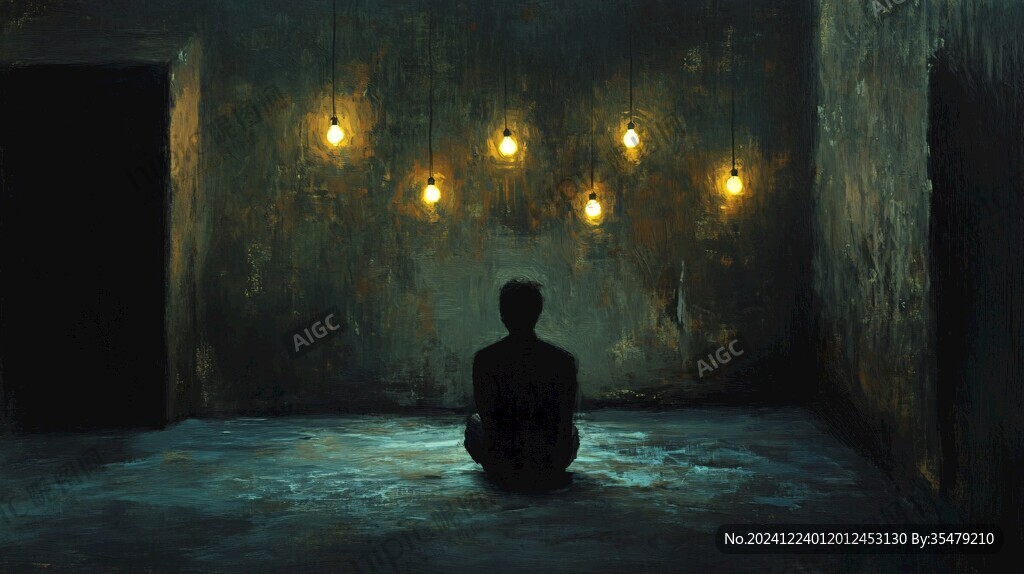 孤独的灵魂插画