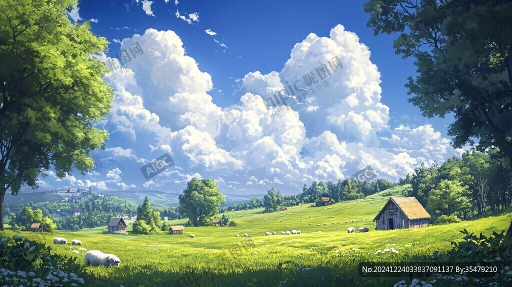 唯美农村场景