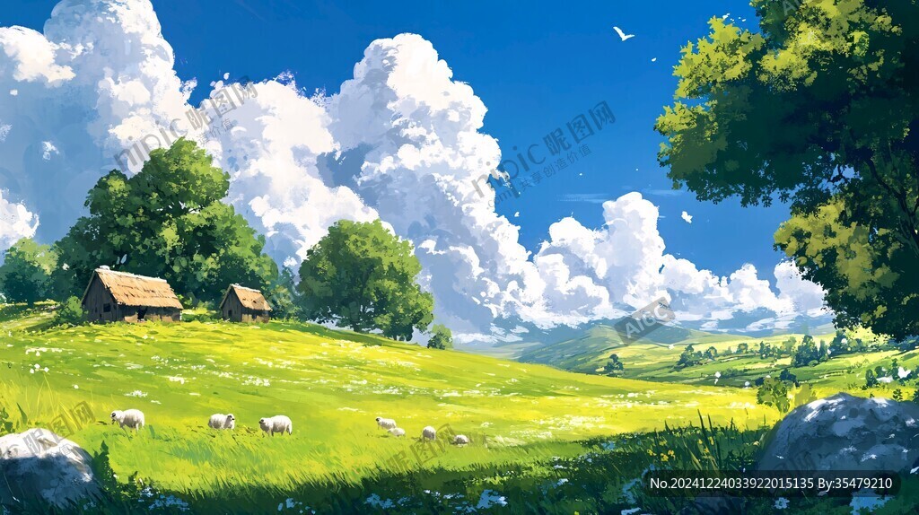 唯美农村场景