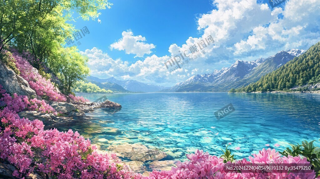 宽屏风景画