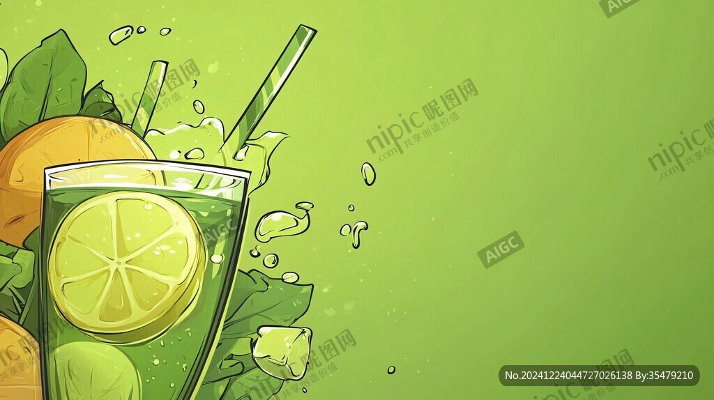 果饮插画