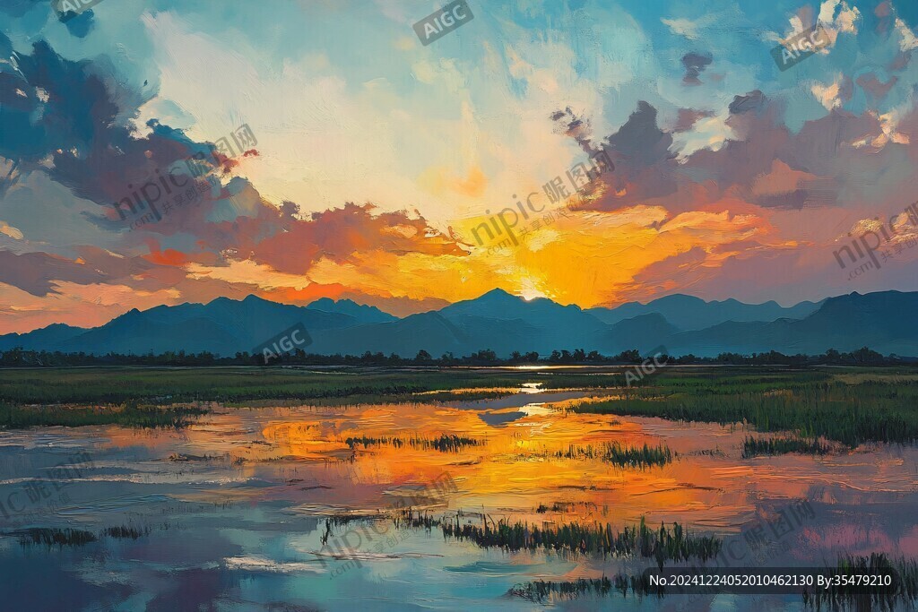 风景厚涂