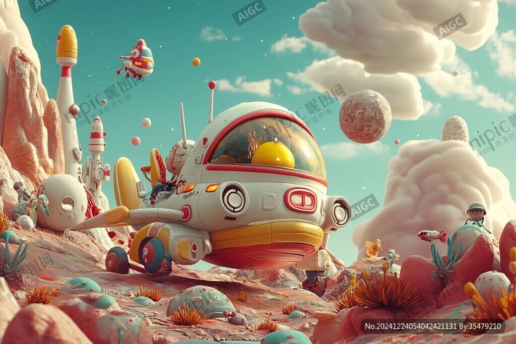 3d立体插画风格