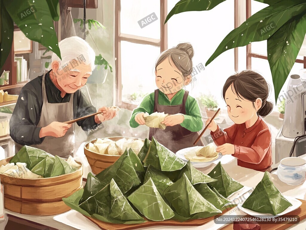 端午海报节日插画