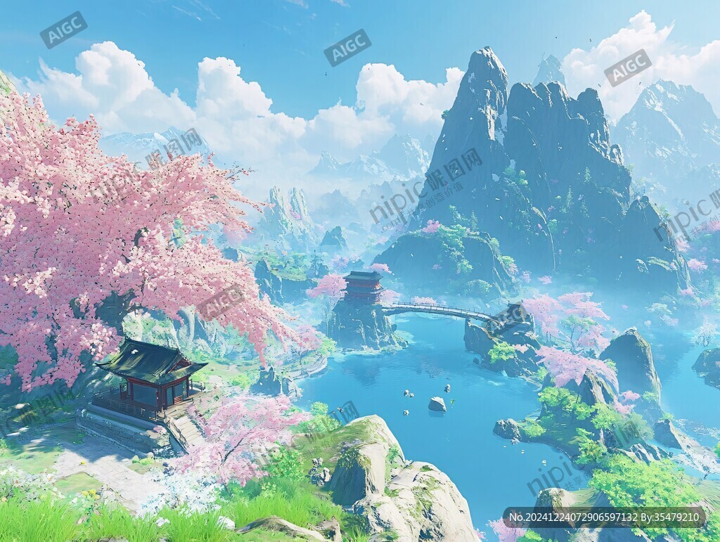 游戏山水场景