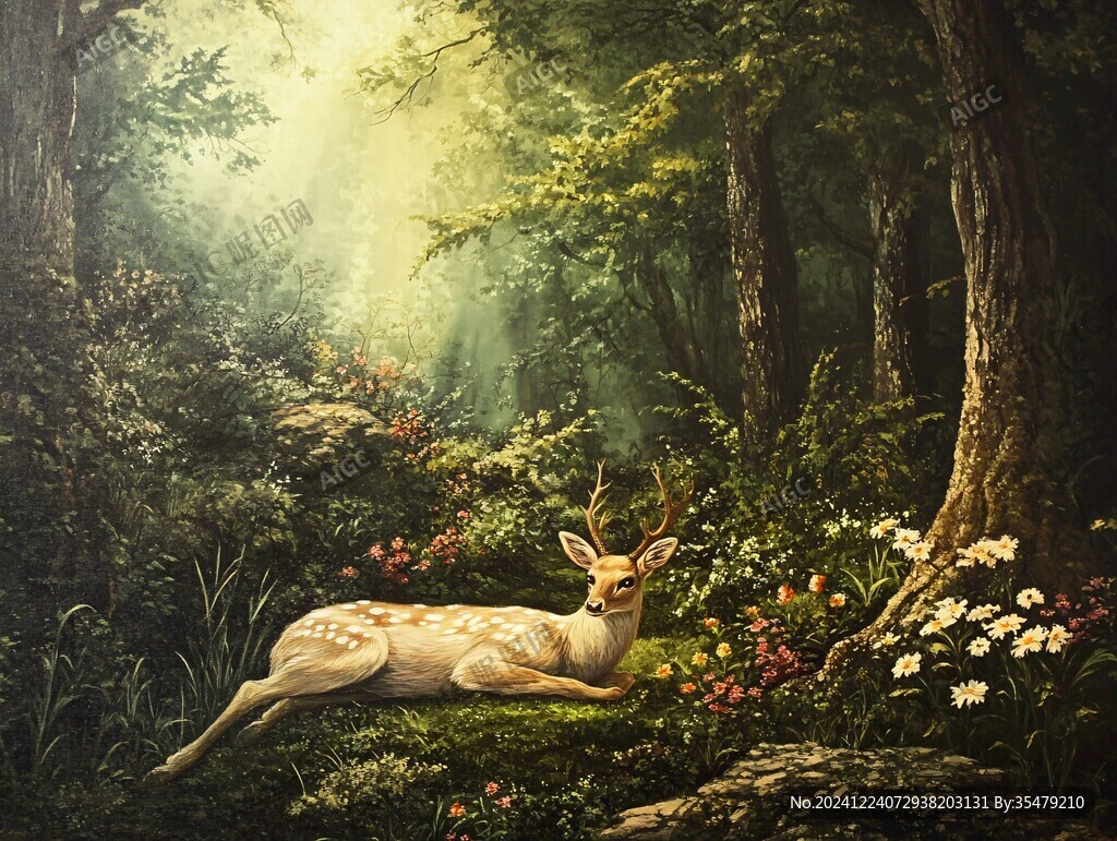 梦幻森林立体画