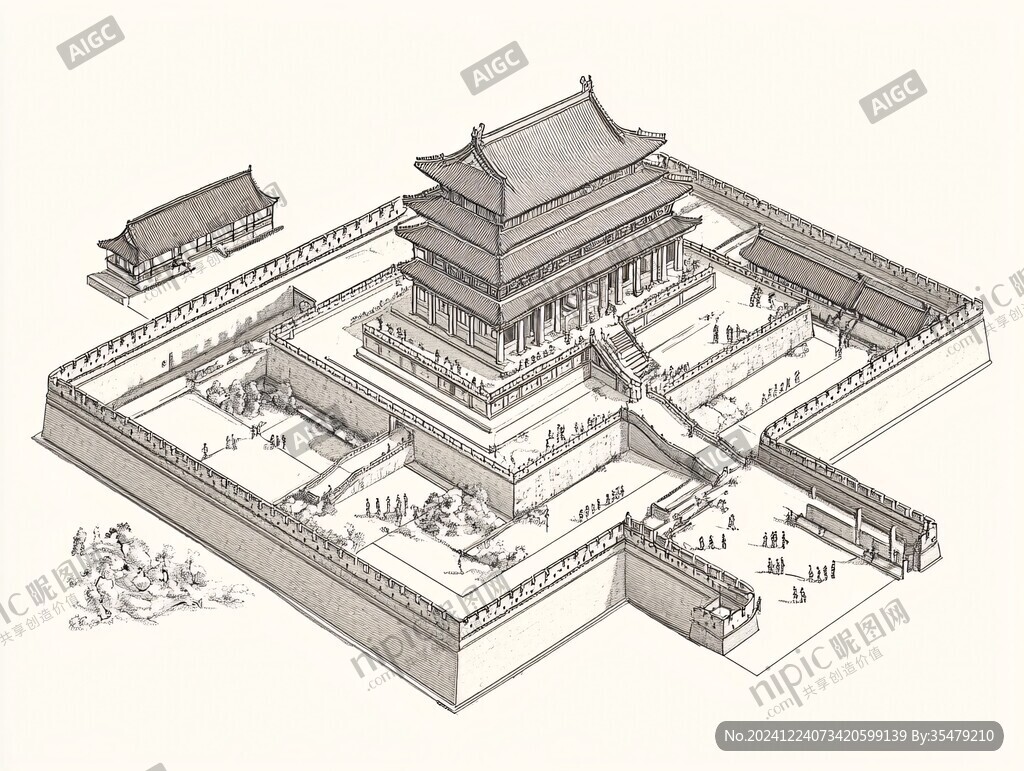 午门建筑线图