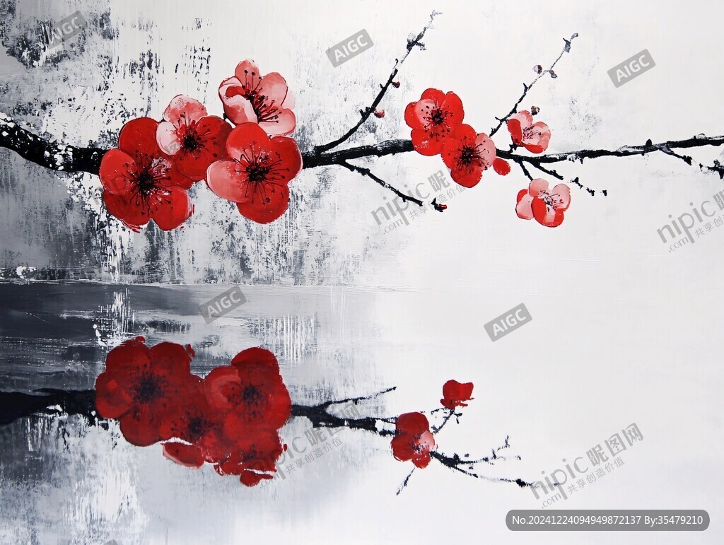 梅花意境画