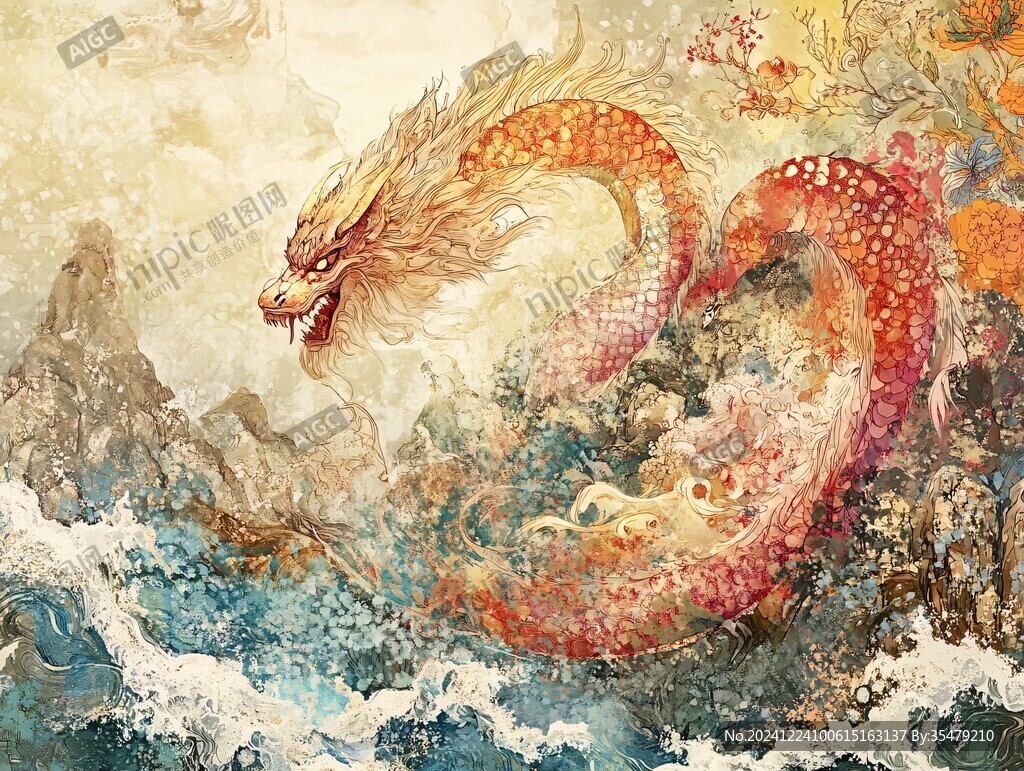 龙年横版插画