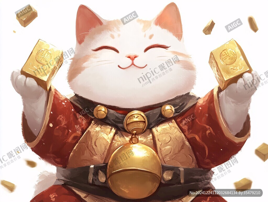 招财猫插画