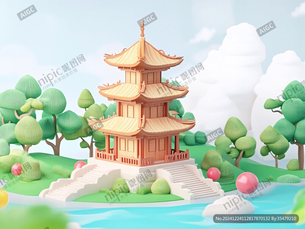 3d立体插画风格