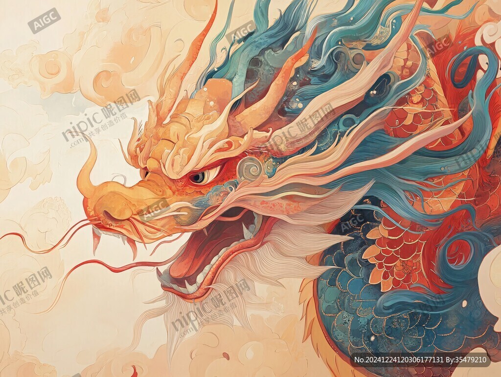 龙年包装插画
