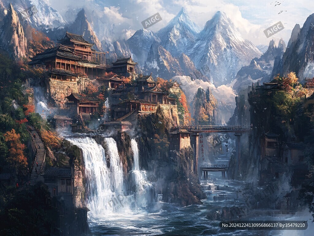 古风场景概念图