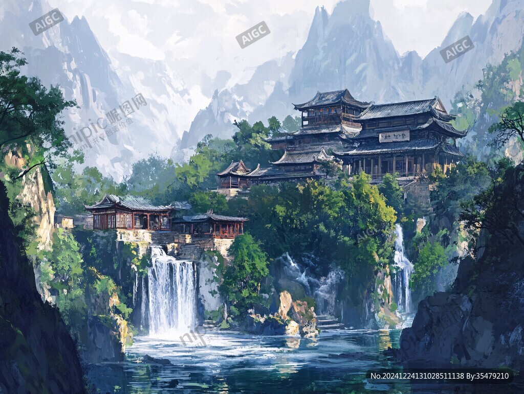 古风场景概念图