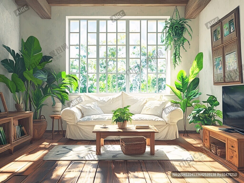 夏天居家场景图