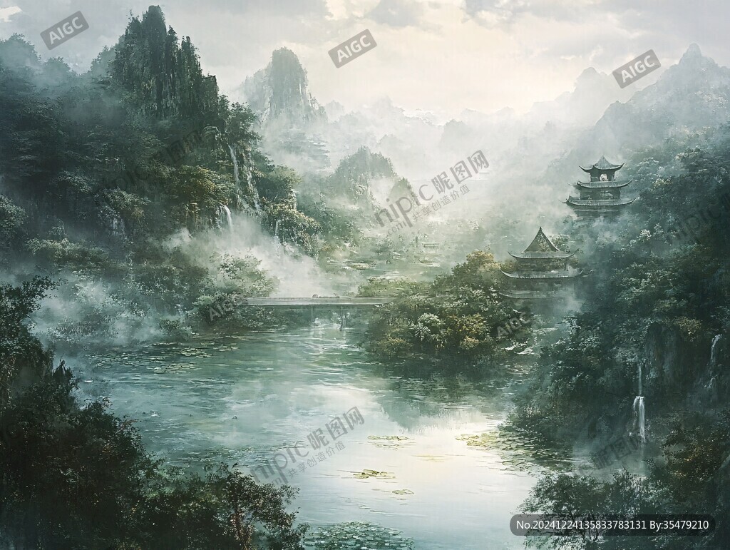 古风山水场景