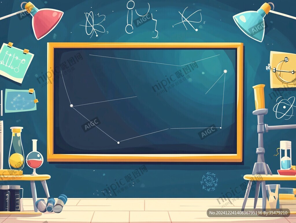 科学实验室背景墙