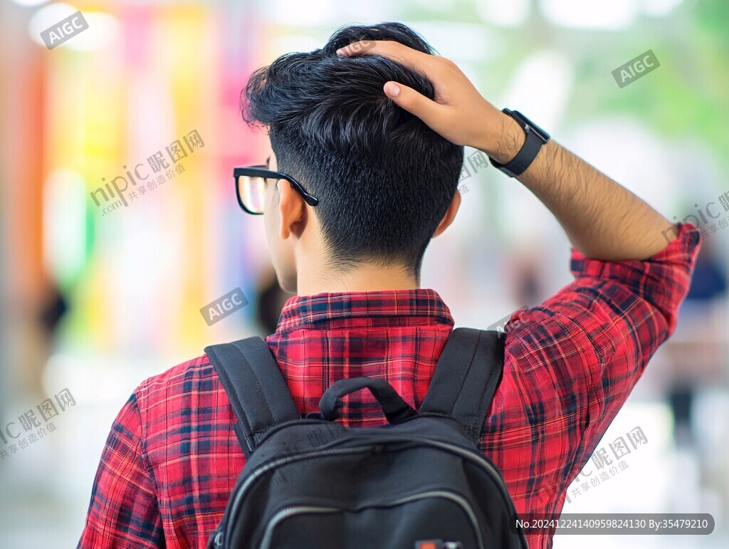 大学生背影