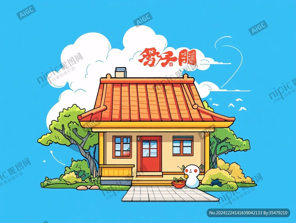 粤语文创插画