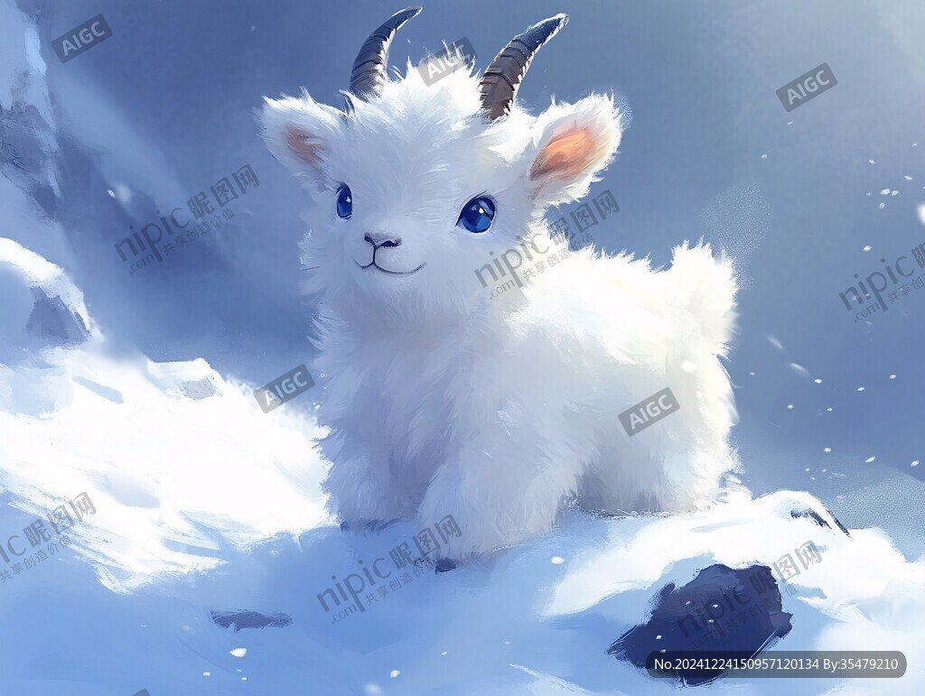 阿尔巴斯羊插画