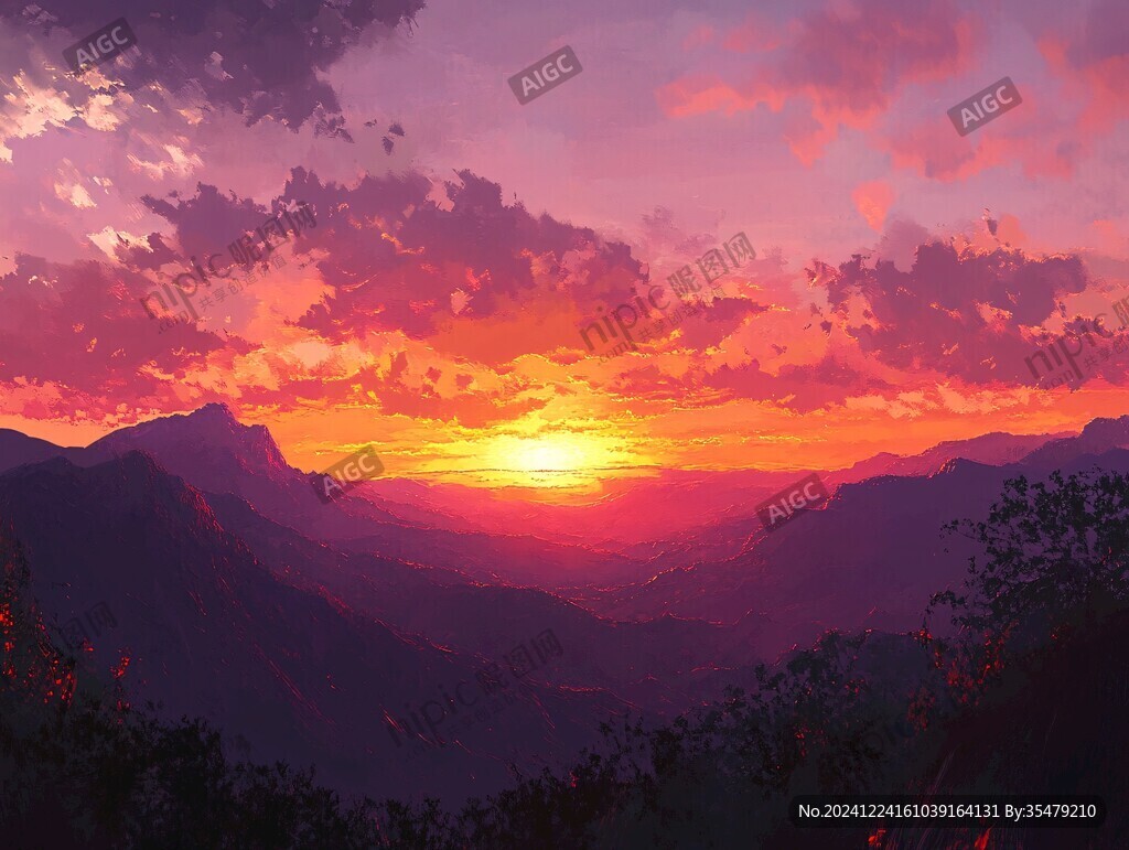 风景厚涂