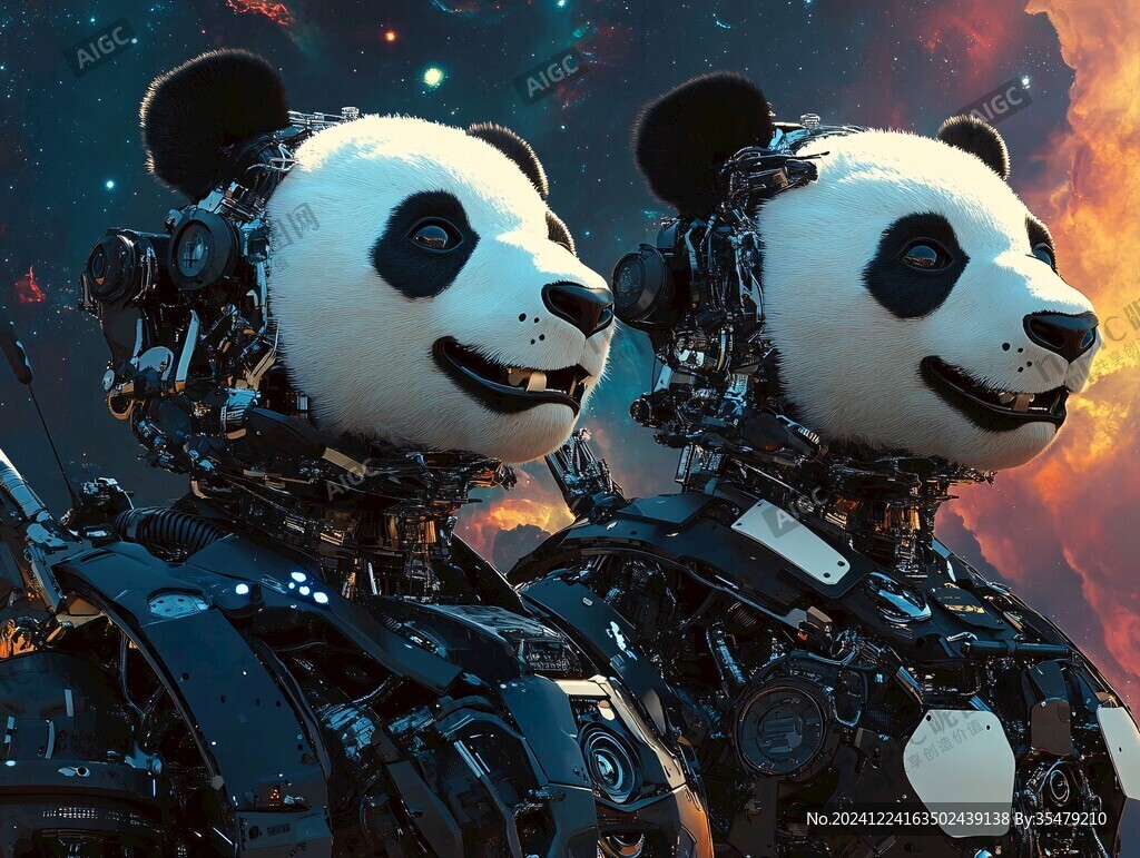 科技熊猫形象