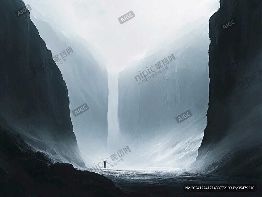 孤独感插画