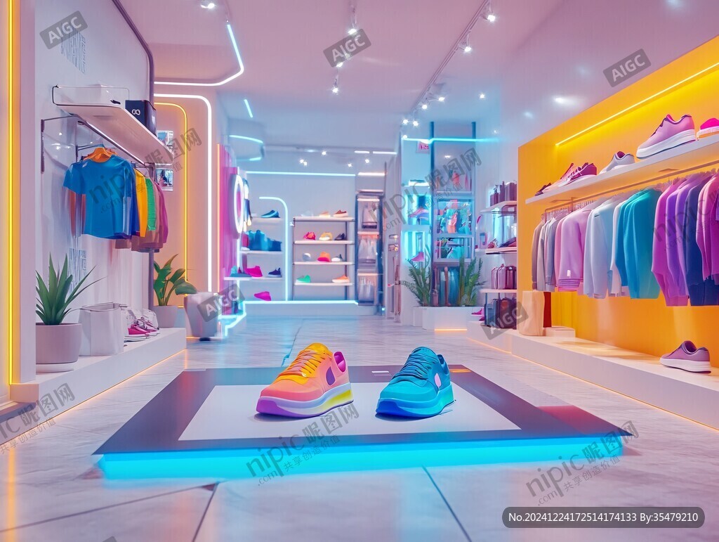 运动鞋服装店