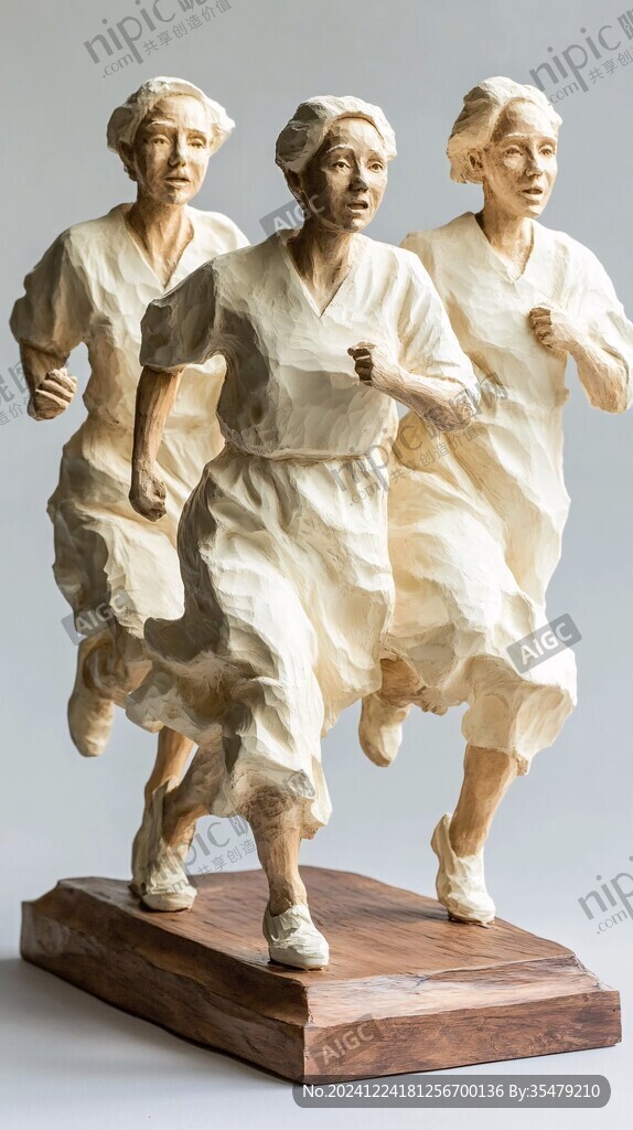 波兰舞蹈人物瓷塑